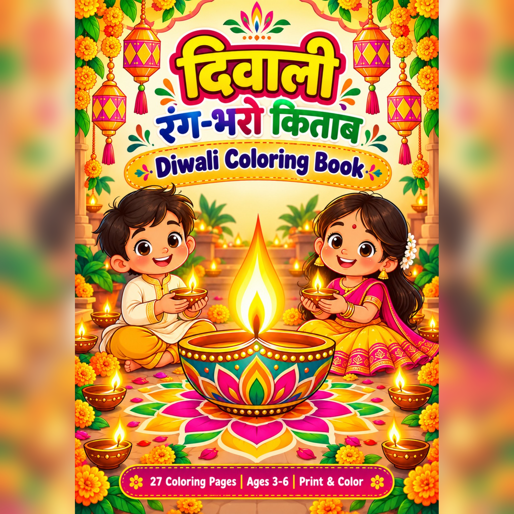 Diwali Coloring Book For Kids